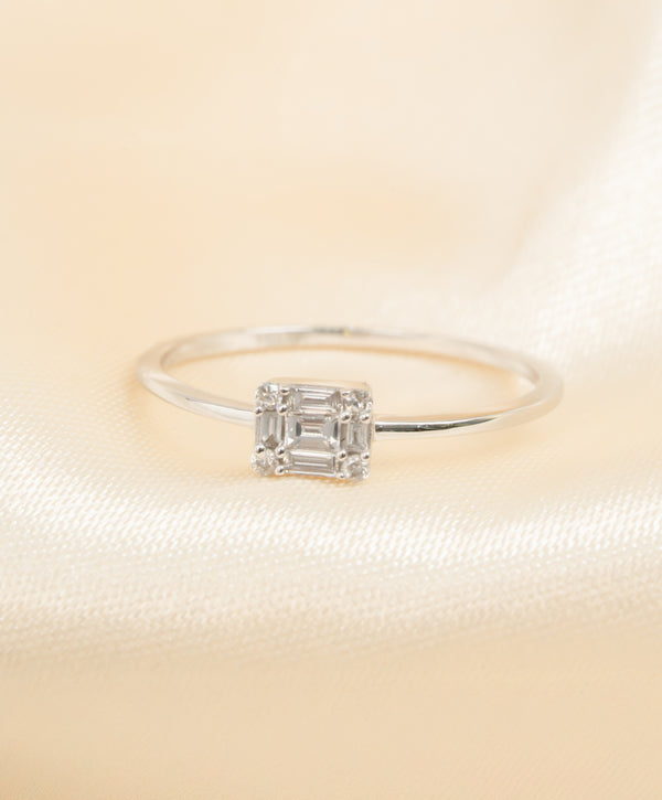 Emerald Cut Solitaire Ring (SP193)