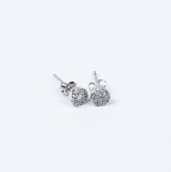 WG Round Cluster Diamond Studs (DT_011)